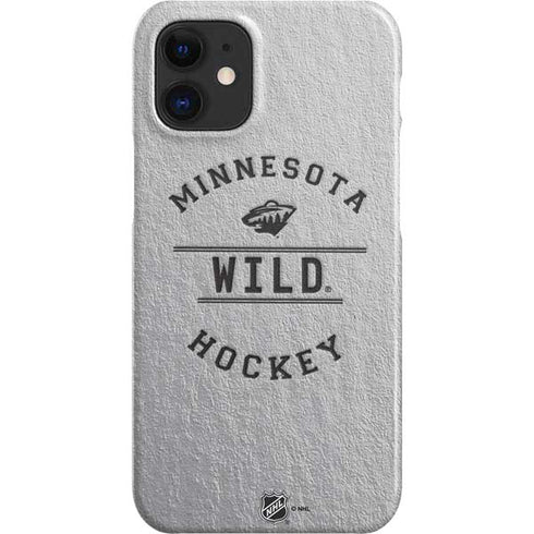NHL Minnesota Wild Black Text iPhone 12 Mini Lite Case