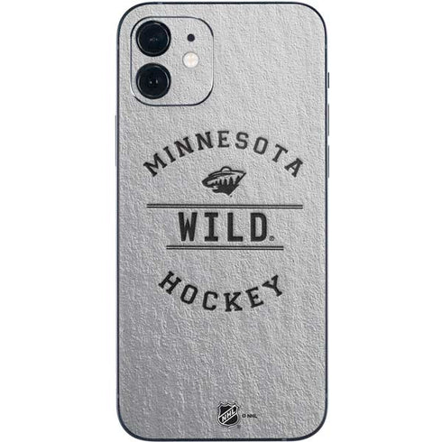 NHL Minnesota Wild Black Text iPhone 12 Mini Skin