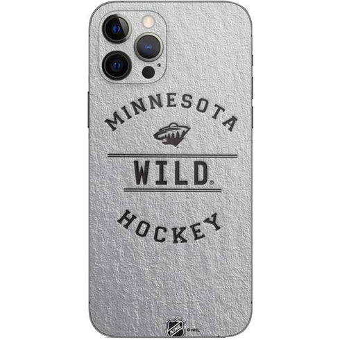 NHL Minnesota Wild Black Text iPhone 12 Pro Skin