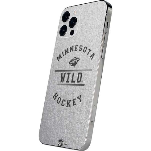 NHL Minnesota Wild Black Text iPhone 12 Pro Skin