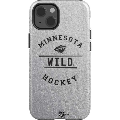 NHL Minnesota Wild Black Text iPhone 13 Impact Case