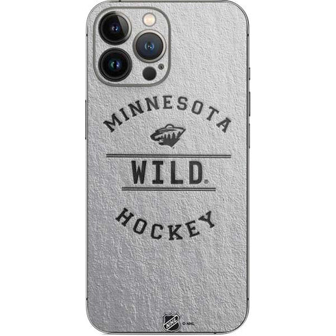 NHL Minnesota Wild Black Text iPhone 13 Pro Max Skin