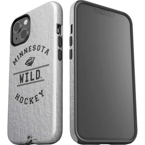 NHL Minnesota Wild Black Text iPhone 14 Plus Impact Case
