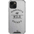 NHL Minnesota Wild Black Text iPhone 14 Plus Clear Case
