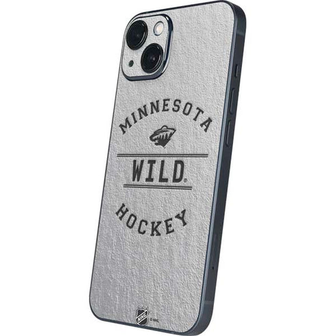 NHL Minnesota Wild Black Text iPhone 15 Plus Skin