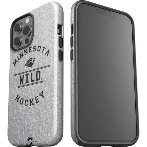 NHL Minnesota Wild Black Text iPhone 15 Pro Max Impact Case