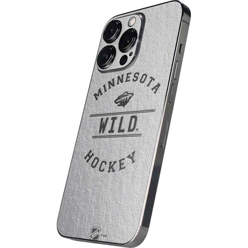NHL Minnesota Wild Black Text iPhone 14 Pro Max Skin