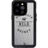 NHL Minnesota Wild Black Text iPhone 14 Pro Waterproof Case