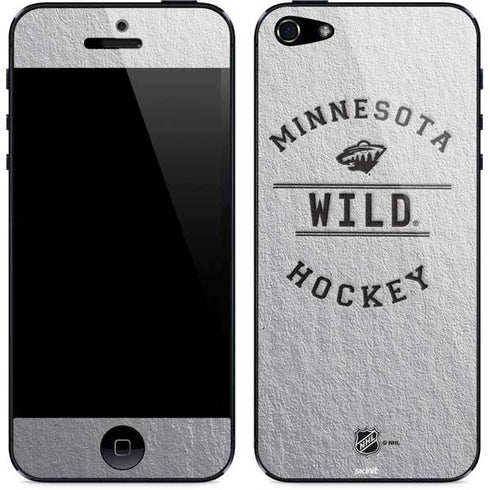 NHL Minnesota Wild Black Text iPhone 5/5s/5SE Skin