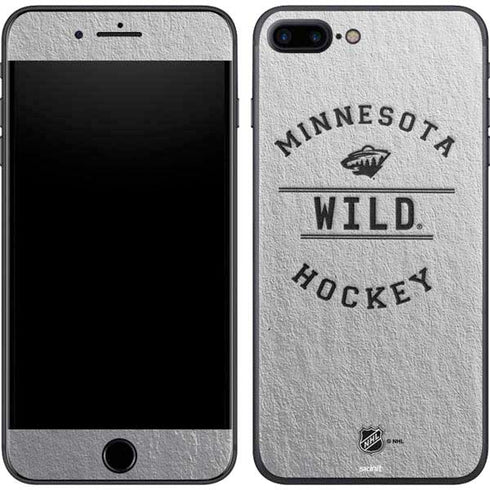 NHL Minnesota Wild Black Text iPhone 8 Plus Skin