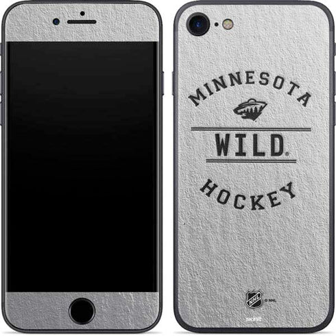 NHL Minnesota Wild Black Text iPhone 8 Skin