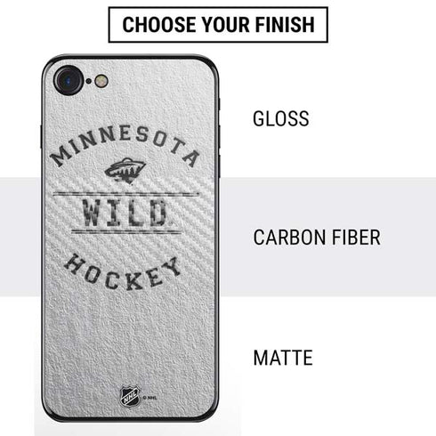 NHL Minnesota Wild Black Text iPhone SE (2nd & 3rd Gen) Skin