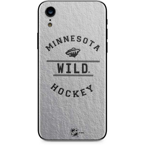 NHL Minnesota Wild Black Text iPhone XR Skin