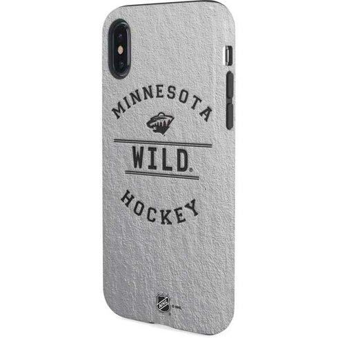 NHL Minnesota Wild Black Text iPhone XS Pro Case