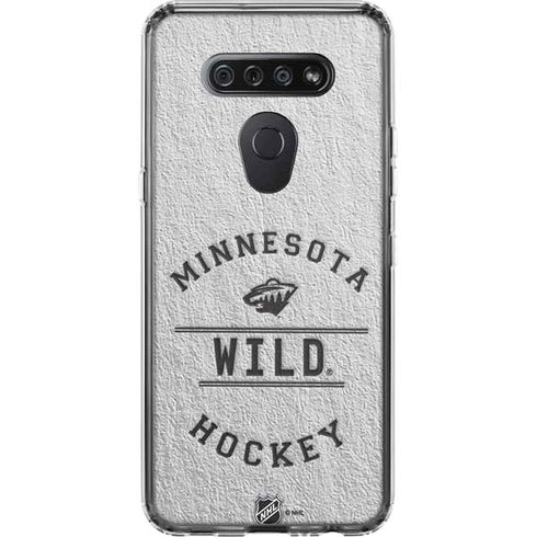 NHL Minnesota Wild Black Text LG K51/Q51 Clear Case