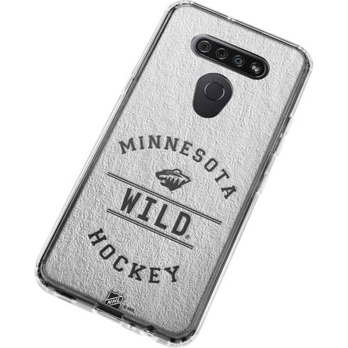 NHL Minnesota Wild Black Text LG K51/Q51 Clear Case