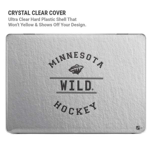 NHL Minnesota Wild Black Text MacBook Air 13in M1 (2021) Case plus Skin