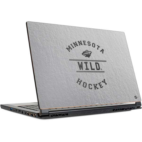 NHL Minnesota Wild Black Text MSI GS65 Stealth Laptop Skin