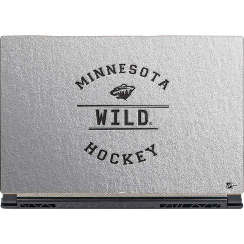 NHL Minnesota Wild Black Text MSI GS65 Stealth Laptop Skin