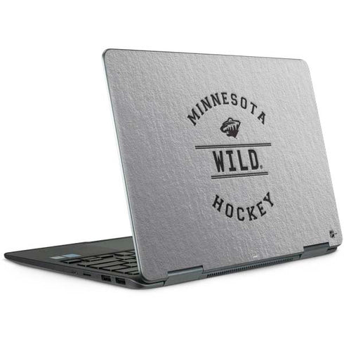 NHL Minnesota Wild Black Text Notebook 9 Pro 13in (2017) Skin
