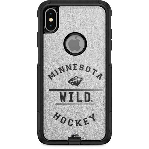 NHL Minnesota Wild Black Text Otterbox Commuter iPhone Skin