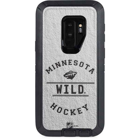 NHL Minnesota Wild Black Text Otterbox Defender Galaxy Skin