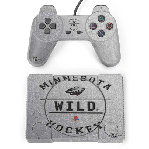 NHL Minnesota Wild Black Text PlayStation Classic Bundle Skin