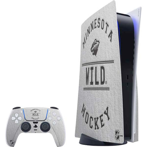 NHL Minnesota Wild Black Text PS5 Bundle Skin