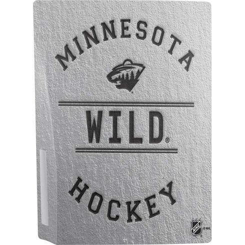 NHL Minnesota Wild Black Text PS5 Console Skin