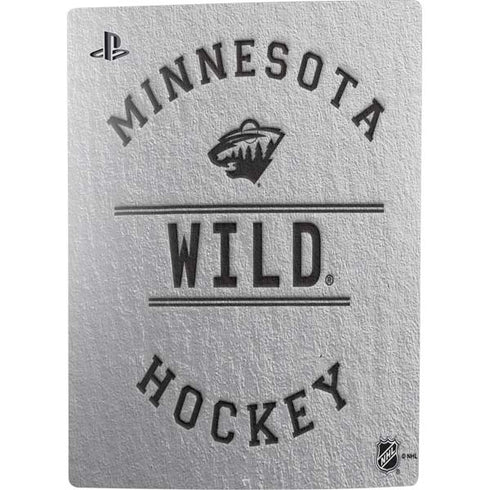 NHL Minnesota Wild Black Text PS5 Digital Edition Console Skin