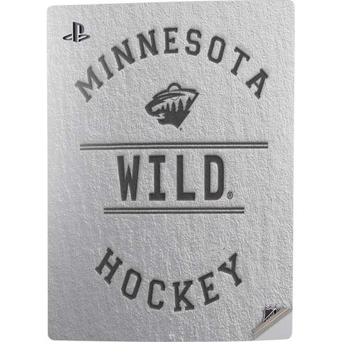 NHL Minnesota Wild Black Text PS5 Digital Edition Console Skin