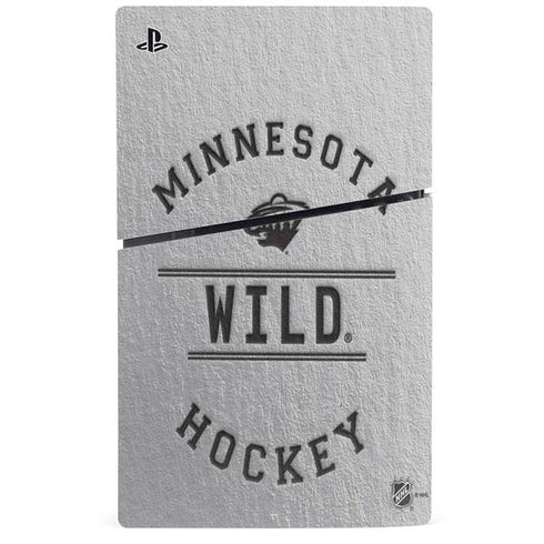 NHL Minnesota Wild Black Text PS5 Slim Digital Edition Bundle Skin