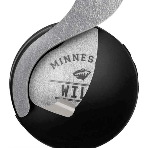 NHL Minnesota Wild Black Text PULSE 3D Wireless Headset for PS5 Skin