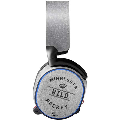 NHL Minnesota Wild Black Text SteelSeries Arctis 3 Skin