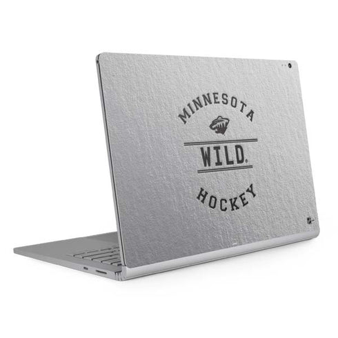 NHL Minnesota Wild Black Text Surface Book 2 13.5in Skin