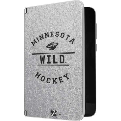 NHL Minnesota Wild Black Text Surface Duo Skin