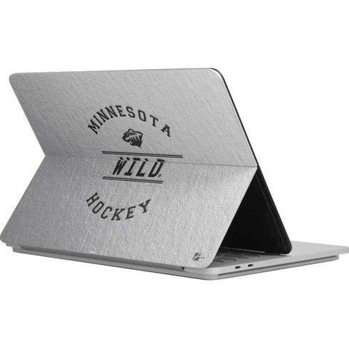 NHL Minnesota Wild Black Text Surface Laptop Studio Skin