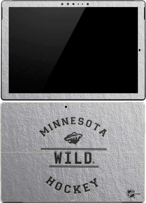 NHL Minnesota Wild Black Text Surface Pro 4 Skin