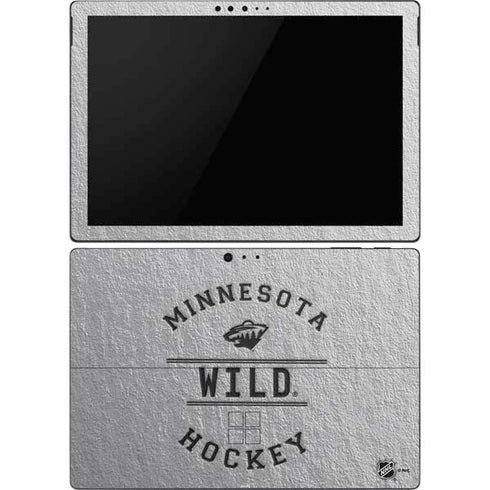 NHL Minnesota Wild Black Text Surface Pro 6 Skin