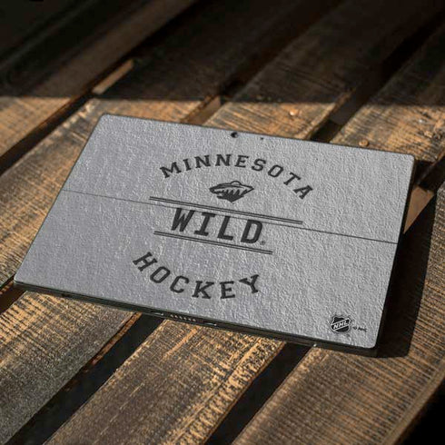 NHL Minnesota Wild Black Text Surface Pro 7 Skin