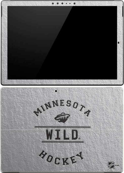 NHL Minnesota Wild Black Text Surface Pro (2017) Skin