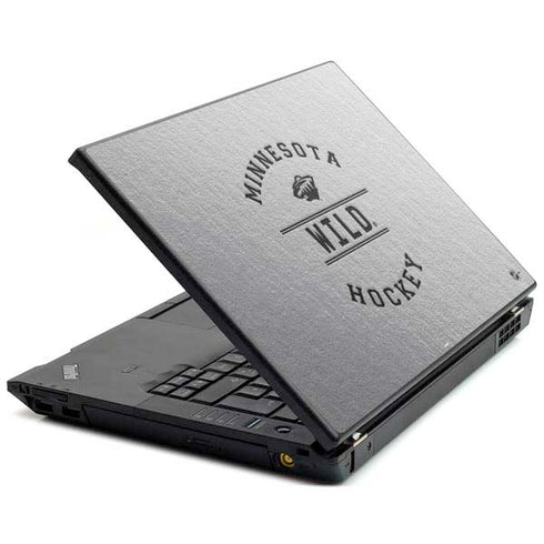 NHL Minnesota Wild Black Text T440s Skin