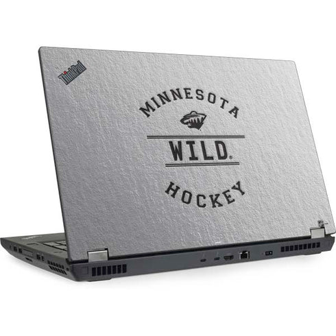 NHL Minnesota Wild Black Text Lenovo ThinkPad Skin