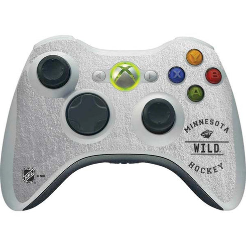 NHL Minnesota Wild Black Text Xbox 360 Wireless Controller Skin