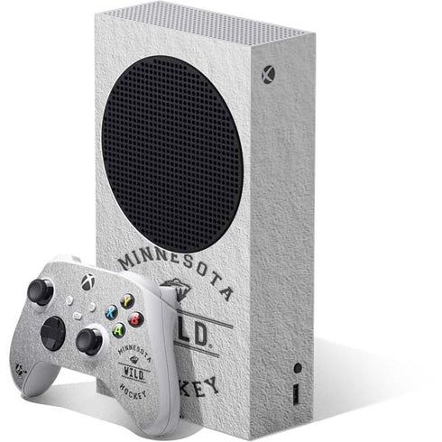NHL Minnesota Wild Black Text Xbox Series S Skins