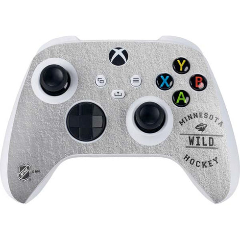 NHL Minnesota Wild Black Text Xbox Series S Controller Skin