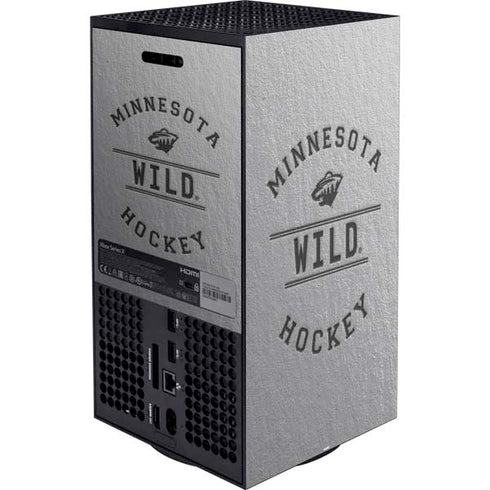 NHL Minnesota Wild Black Text Xbox Series X Bundle Skin