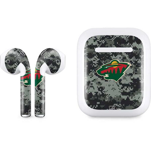 NHL Minnesota Wild Camo Apple AirPods Skin
