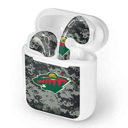 NHL Minnesota Wild Camo Apple AirPods Skin