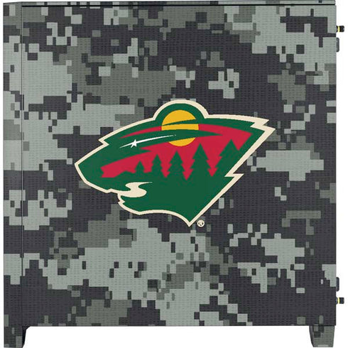 NHL Minnesota Wild Camo Corsair 4000D Tempered Glass Mid-Tower ATX Case Skin